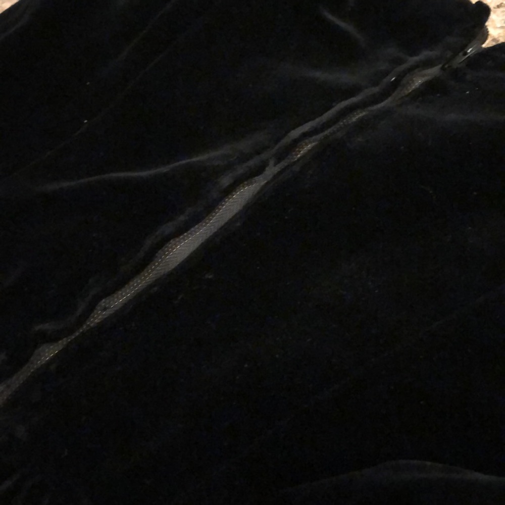 Vintage Black Velvet Long Dress Handmade Small? XS? See Rough Measurements - Picture 13 of 17